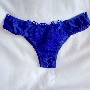 NWT Brazilian Style Women’s Very Beautiful 🔥 Sexy Thong Royal Blue Size Large